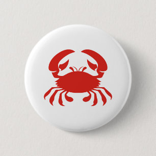 Red Crab Logo Ronde Button 5,7 Cm