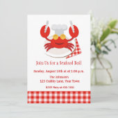 Red Crab Seafood Boil Kaart (Staand voorkant)