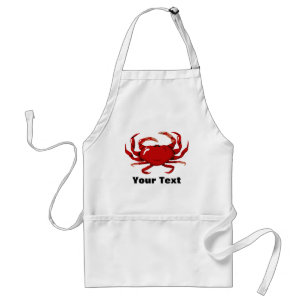 Red Crab Sjabloon Apron Standaard Schort