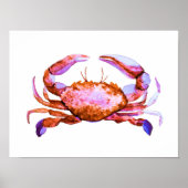 Red Crab Waterverf Print (Voorkant)