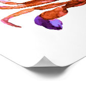 Red Crab Waterverf Print (Hoek)