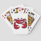 Red Crabby Crab Pokerkaarten (Achterkant)
