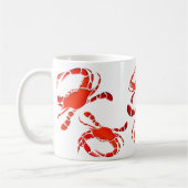 Red Crabs Parade Koffiemok (Links)