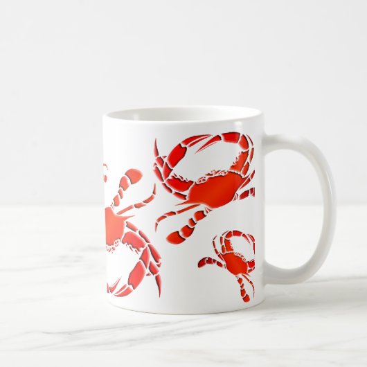 Red Crabs Parade Koffiemok (Rechts)