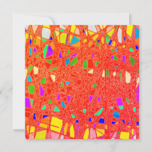 RED CRACKLED ART WORDS BESTE WENSEN FEESTDAGENKAART