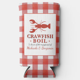 Red Crawfish Boil Lobster Party Verloving Picnic Seltzer Blikjeskoeler