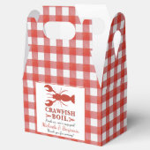 Red Crawfish Boil Picnic Lobster Engagement Party Bedankdoosjes (Geopend)