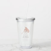 Red Crawfish Seafood Boil Party Favor Acryl Drinkbeker (Achterkant)