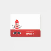 Red Crayon op persoonlijke titel Post-it® Notes (Voorkant)