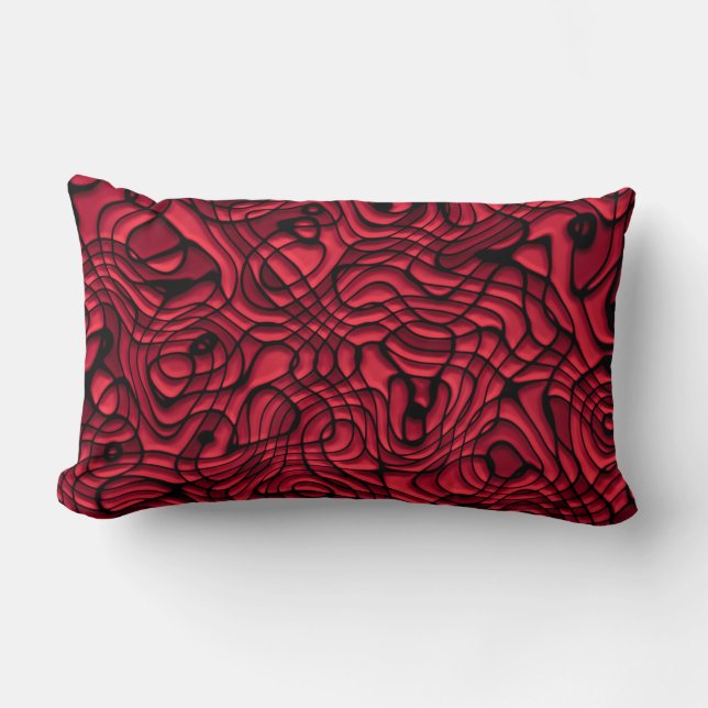 Red Crazy Psycho Design Sierkussen Kussen (Voorkant)