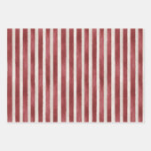 Red Cream Bow Christmas Round Ornament Inpakpapier Vel (Voorkant 3)