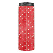 Red Cream Dots Thermosbeker (Achterkant)