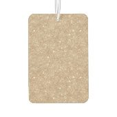 Red Cream Flowers Gold Glitter Luchtverfrisser (Achterkant)