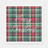 Red Cream Green Plaid Stripes Servet (Voorkant)