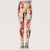 Red Cream Ivory Koeienhuid Leggings (Voorkant)