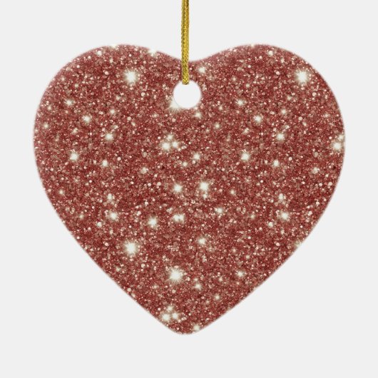 Red Cream Leopard Animal Print Christmas Keramisch Ornament (Achterkant)