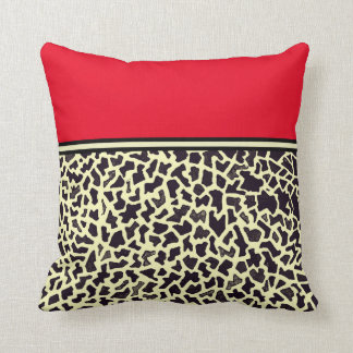 Red Cream Leopard Kussen