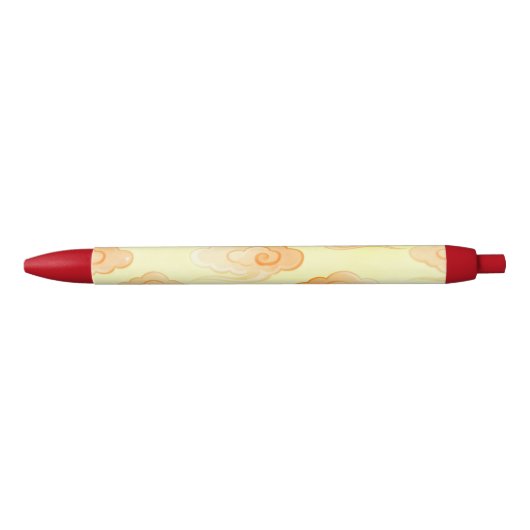 Red Cream Lucky Clouds Pen (Voorkant)