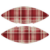 Red Cream Plaid Stripes American Football (Panelen)
