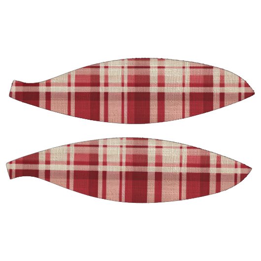 Red Cream Plaid Stripes Basketbal (Panelen)