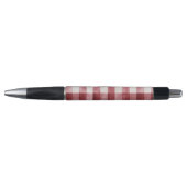 Red Cream Plaid Stripes Pen (Voorkant)