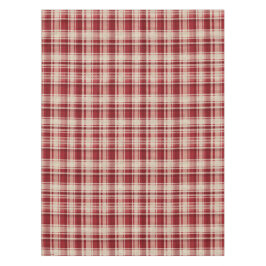 Red Cream Plaid Stripes Tafelkleed