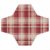 Red Cream Plaid Stripes Voetbal (Enkel)