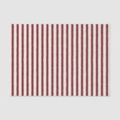 Red Cream Rustic Striped Tissuepapier (Voorkant)