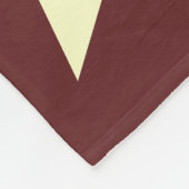 Red & Cream Star Quilted Fleece Deken (Hoek)