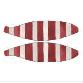 Red Cream Stripes Basketbal (Panelen)