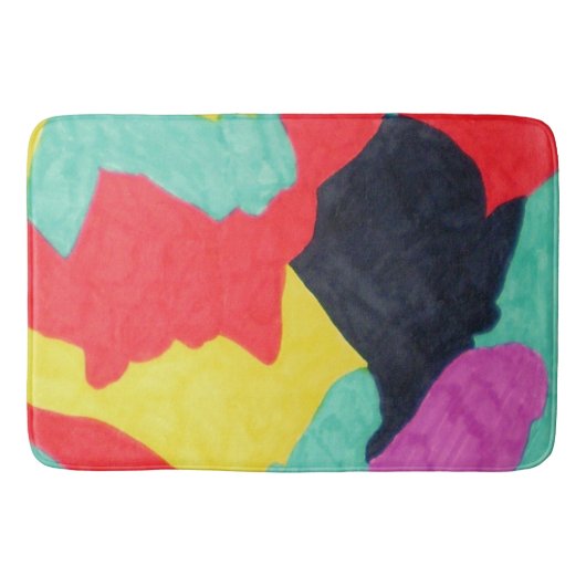 Red Creatures Bath Mat (Voorkant)