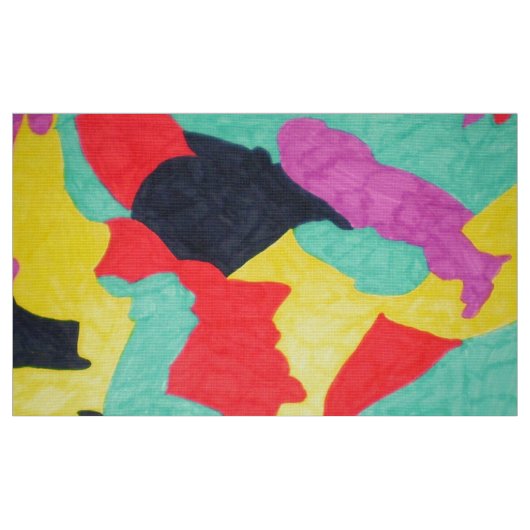 Red Creatures fabric Stof (Fat Quarter)