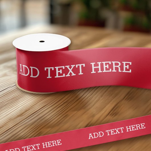 Red Creëer uw eigen — maak het uw eigen aangepaste Satijnen Lint