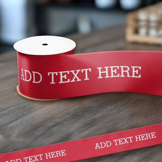 Red Creëer uw eigen — maak het uw eigen aangepaste Satijnen Lint