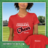 Red Creekside Park Cougars Cheer 2023-2024 T-shirt