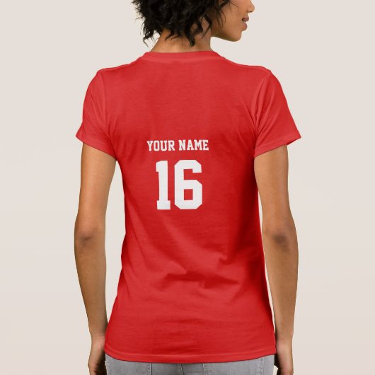 Red Creekside Park Cougars Volleybal 2023-2024 T-shirt (Achterkant)