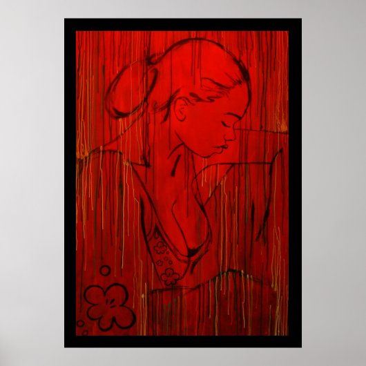 Red Creole Rain Poster (Voorkant)