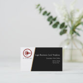 Red Crescent Moon & Planets Logo Visitekaartje (Staand voorkant)