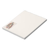 Red Crested Bird Notitieblok (Linkerzijde)