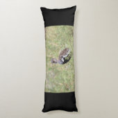 Red Crested Korhaan Lichaamskussen (Achterkant (Verticaal))