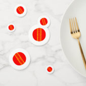Red Cricket Ball Confetti (Groep)