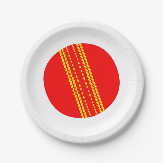 Red Cricket Ball Papieren Bordje (Voorkant)
