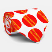 Red Cricket Ball Stropdas (Opgerold)