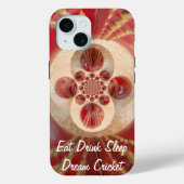 Red Cricket Balls Abstracte kunst Print Design Case-Mate iPhone Case (Achterkant)