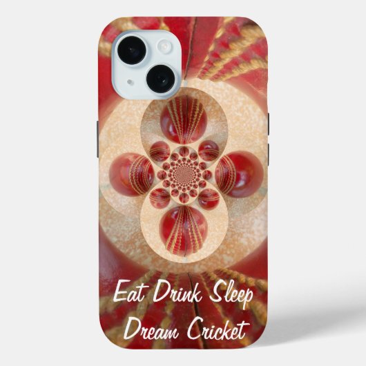 Red Cricket Balls Abstracte kunst Print Design Case-Mate iPhone Case (Achterkant)