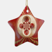 Red Cricket Balls Abstracte kunst Print Design Keramisch Ornament (Rechts)