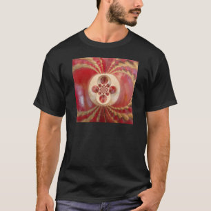 Red Cricket Balls Abstracte kunst Print Design T-shirt