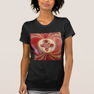 Red Cricket Balls Abstracte kunst Print Design T-shirt