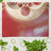 Red Cricket Balls Abstracte kunst Print Design Theedoek (Gevouwen)