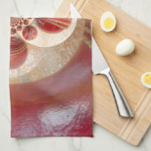 Red Cricket Balls Abstracte kunst Print Design Theedoek (Quarter Fold)